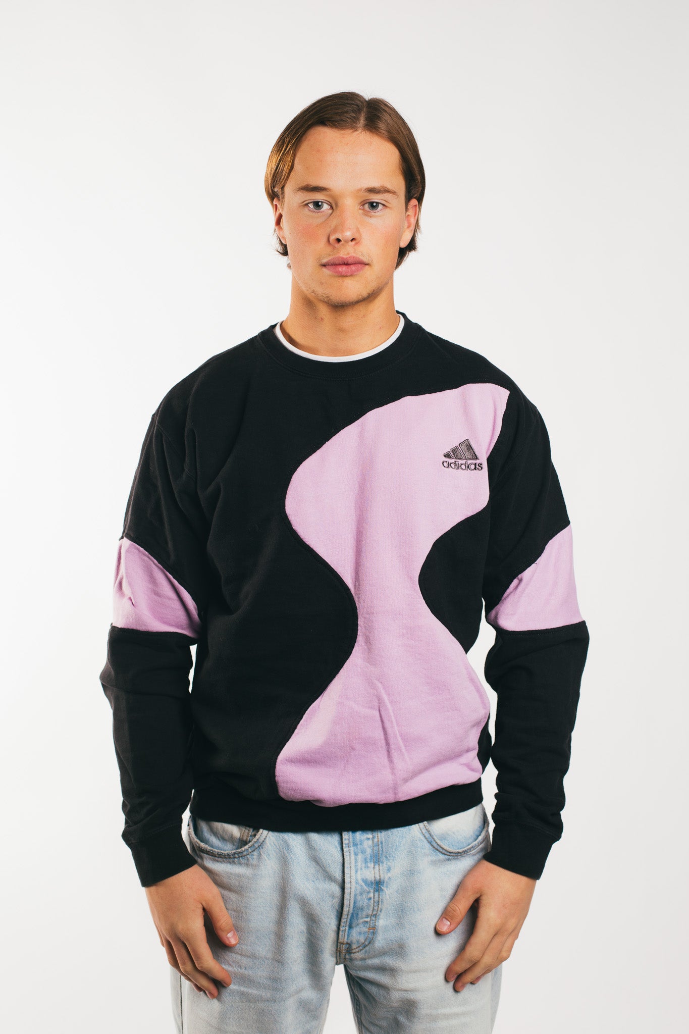 Vintage purple adidas sweatshirt hotsell
