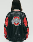 Adidas X Ohio State - Vintage Leather Varsity Jacket