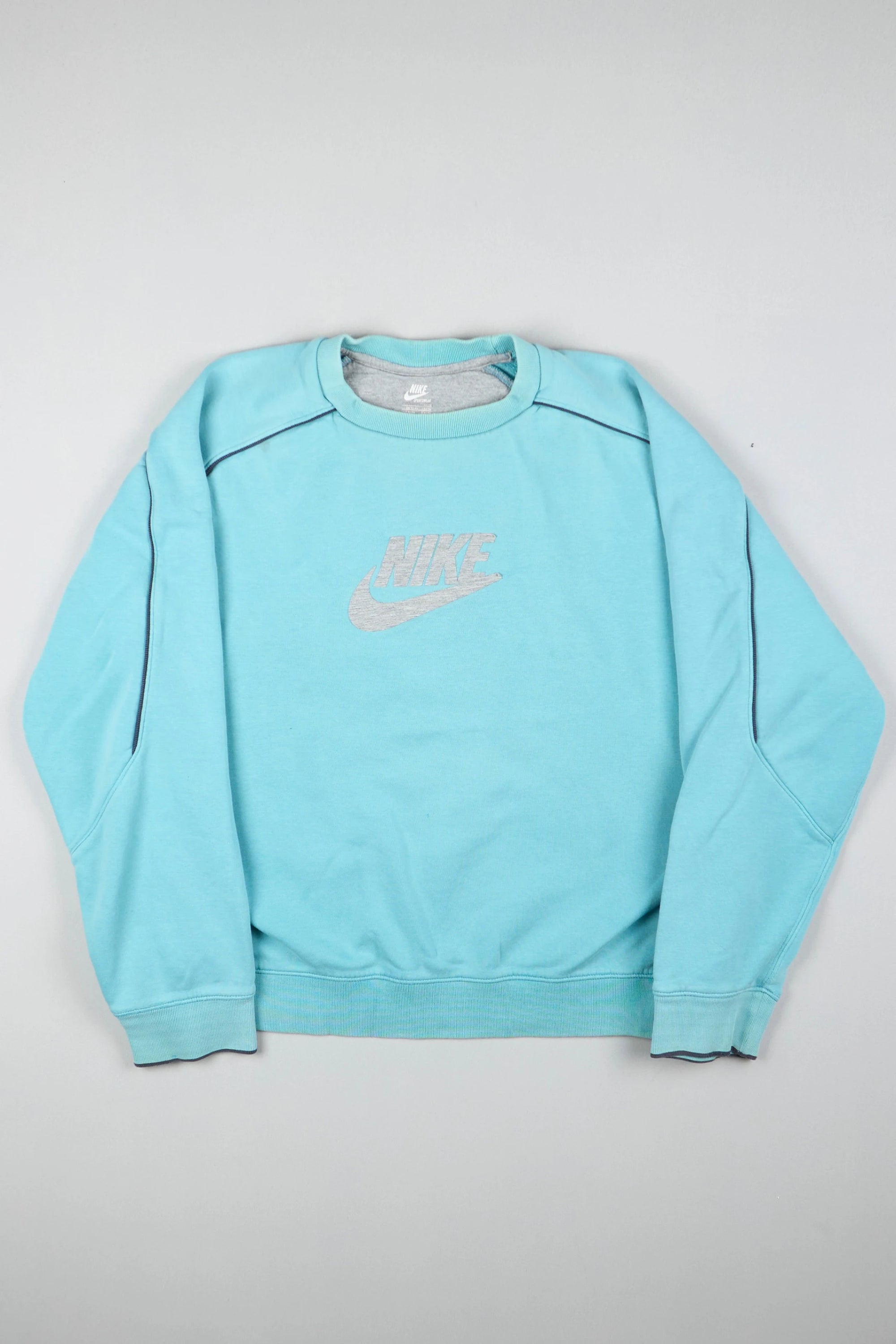 Vintage 90s nike baby blue sweatshirt hotsell