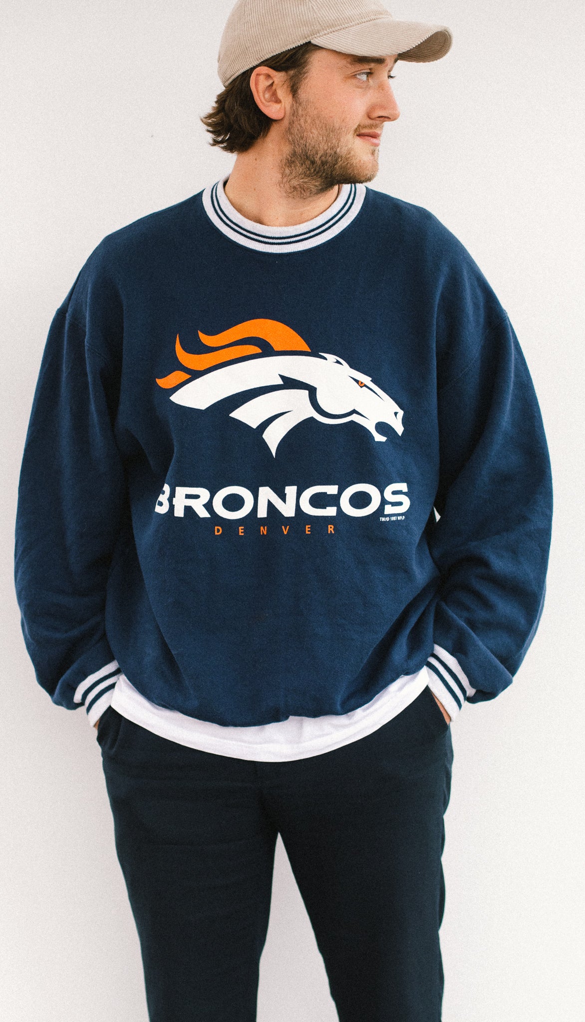 Broncos NFL College Vintage Sweatshirt - Men / Heren